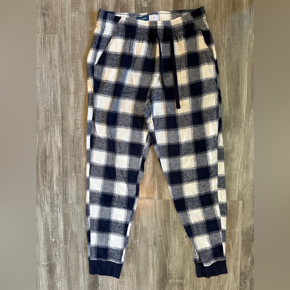 Old Navy Navy and White Plaid Pants - Picture 1 of 5